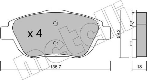 Metelli 22-0852-0 - Eļļas filtrs autodraugiem.lv