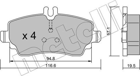 Metelli 22-0310-1 - Eļļas filtrs autodraugiem.lv