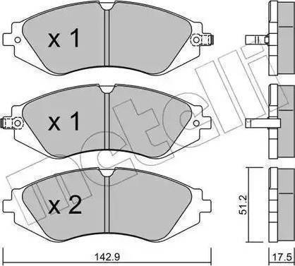 Parts-Mall PKC-E03-S - Bremžu uzliku kompl., Disku bremzes autodraugiem.lv