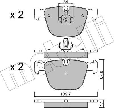 Metelli 22-0773-0 - Eļļas filtrs autodraugiem.lv