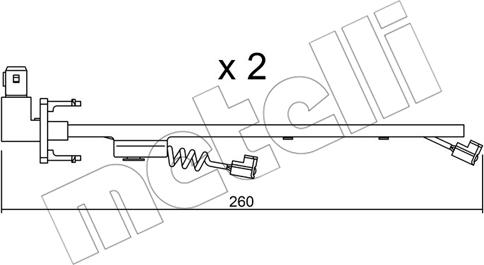 Metelli SU.184K - Indikators, Bremžu uzliku nodilums autodraugiem.lv
