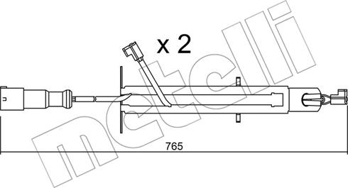 Metelli SU.293K - Indikators, Bremžu uzliku nodilums autodraugiem.lv