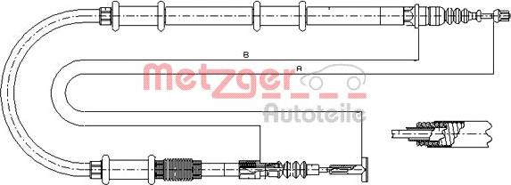 Metzger 491.21 - Trose, Stāvbremžu sistēma autodraugiem.lv