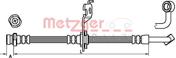 Metzger 4110453 - Bremžu šļūtene autodraugiem.lv