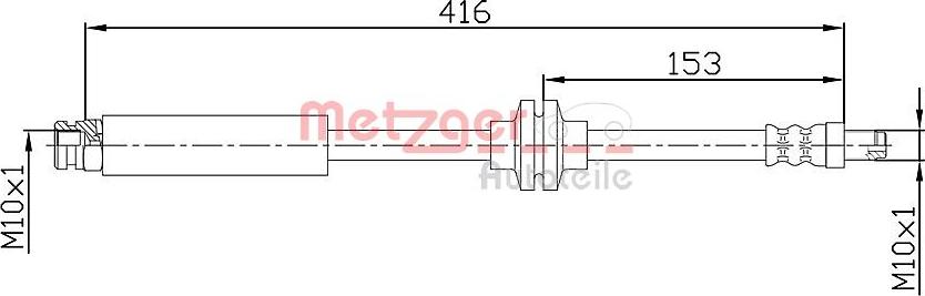 Metzger 4110475 - Bremžu šļūtene autodraugiem.lv