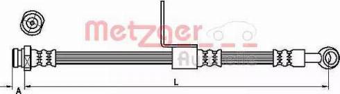 Metzger 4110661 - Bremžu šļūtene autodraugiem.lv