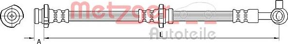 Metzger 4110847 - Bremžu šļūtene autodraugiem.lv