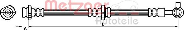 Metzger 4110859 - Bremžu šļūtene autodraugiem.lv