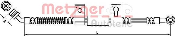 Metzger 4110827 - Bremžu šļūtene autodraugiem.lv