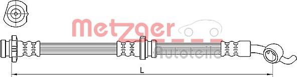 Metzger 4110391 - Bremžu šļūtene autodraugiem.lv