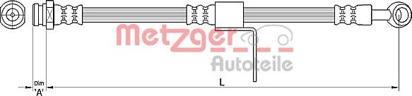 Metzger 4110219 - Bremžu šļūtene autodraugiem.lv