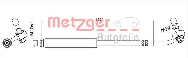 Metzger 4111356 - Bremžu šļūtene autodraugiem.lv