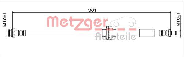 Metzger 4111779 - Bremžu šļūtene autodraugiem.lv