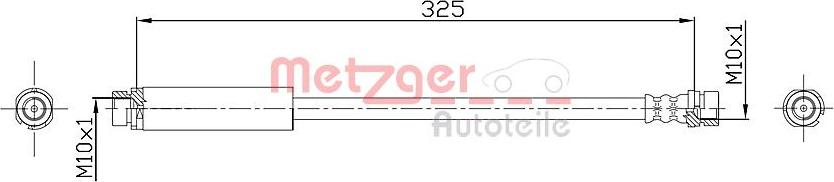 Metzger 4112320 - Bremžu šļūtene autodraugiem.lv