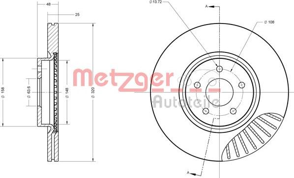 Metzger 6110503 - Bremžu diski autodraugiem.lv