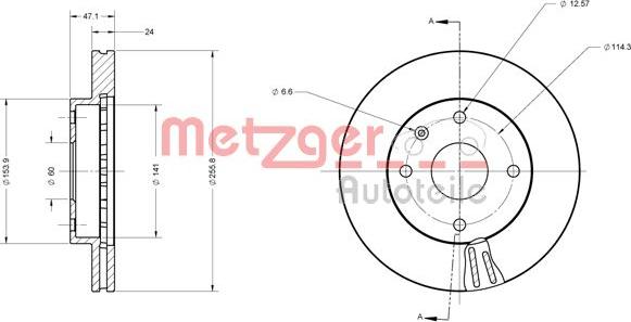 Metzger 6110525 - Bremžu diski autodraugiem.lv