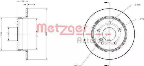 Metzger 6110579 - Bremžu diski autodraugiem.lv