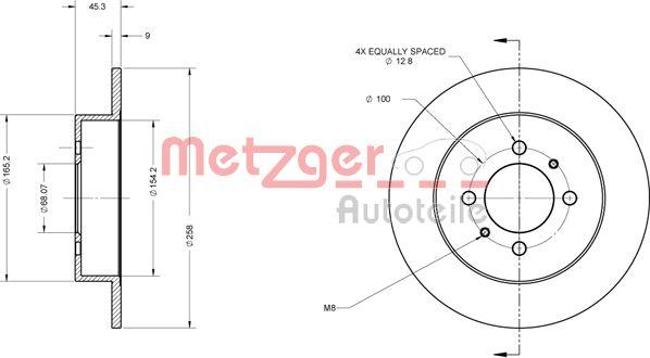 Metzger 6110398 - Bremžu diski autodraugiem.lv