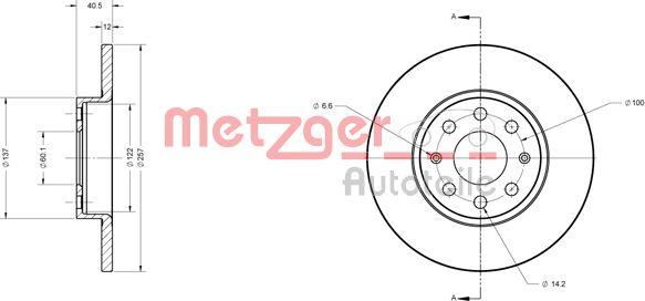 Metzger 6110246 - Bremžu diski autodraugiem.lv