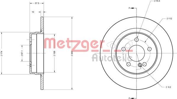 Metzger 6110209 - Bremžu diski autodraugiem.lv