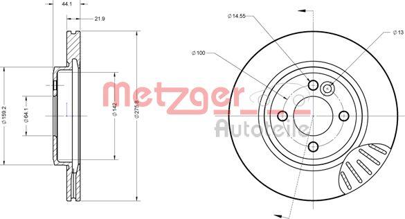 Metzger 6110207 - Bremžu diski autodraugiem.lv