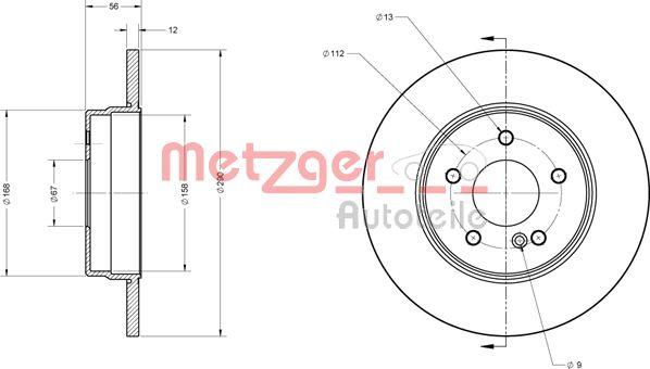 Metzger 6110218 - Bremžu diski autodraugiem.lv