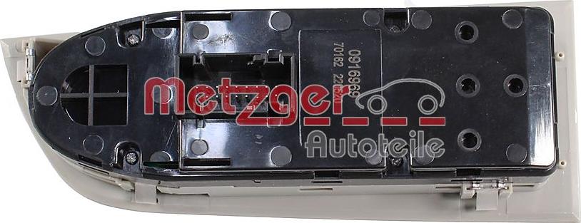 Metzger 0916969 - Slēdzis, Stikla pacēlājmehānisms autodraugiem.lv