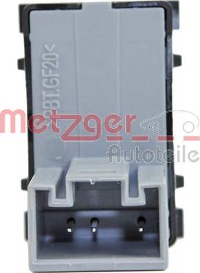 Metzger 0916373 - Slēdzis, Stikla pacēlājmehānisms autodraugiem.lv