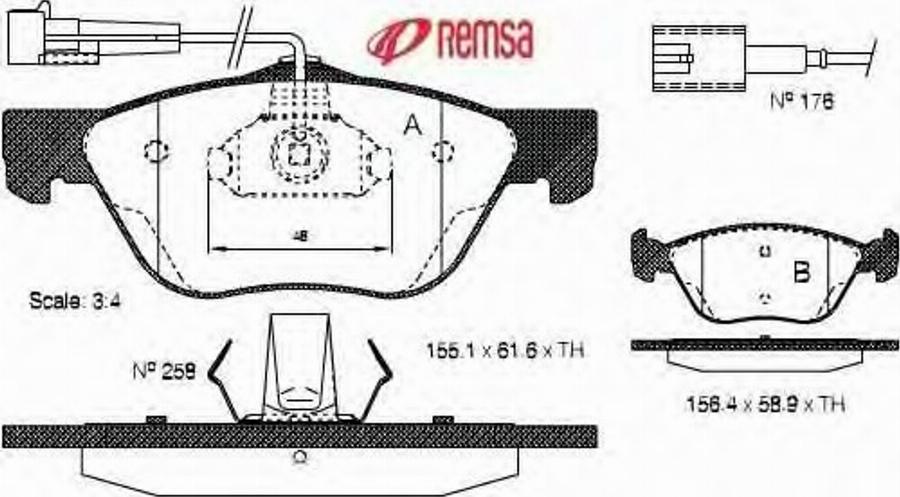 Metzger 058902 - Bremžu uzliku kompl., Disku bremzes autodraugiem.lv