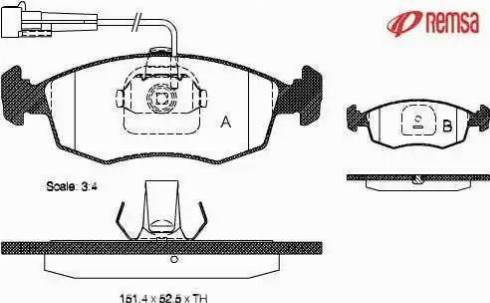 Brake Engineering PA1603 - Bremžu uzliku kompl., Disku bremzes autodraugiem.lv