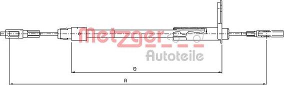 Metzger 10.9442 - Trose, Stāvbremžu sistēma autodraugiem.lv