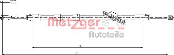 Metzger 10.9439 - Trose, Stāvbremžu sistēma autodraugiem.lv