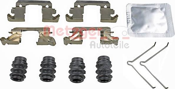 Metzger 109-0113 - Piederumu komplekts, Disku bremžu uzlikas autodraugiem.lv