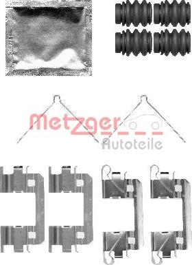 Metzger 109-1811 - Piederumu komplekts, Disku bremžu uzlikas autodraugiem.lv