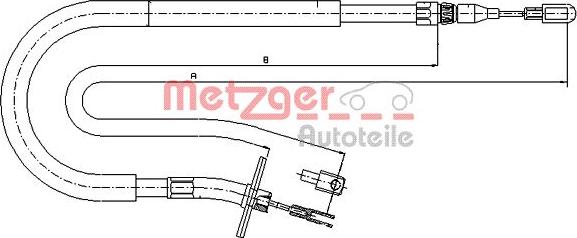 Metzger 10.9875 - Trose, Stāvbremžu sistēma autodraugiem.lv