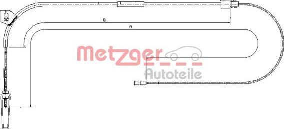 Metzger 10.9331 - Trose, Stāvbremžu sistēma autodraugiem.lv