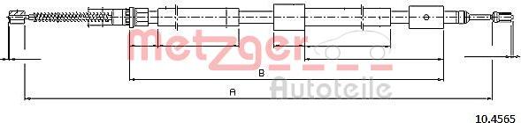 Metzger 10.4565 - Trose, Stāvbremžu sistēma autodraugiem.lv