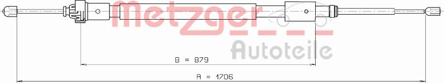 Metzger 10.4525 - Trose, Stāvbremžu sistēma autodraugiem.lv