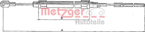 Metzger 10.4131 - Trose, Stāvbremžu sistēma autodraugiem.lv
