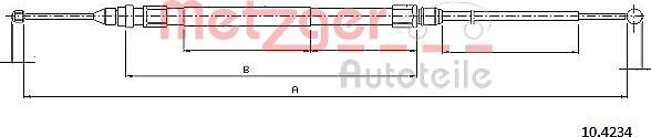 Metzger 10.4234 - Trose, Stāvbremžu sistēma autodraugiem.lv