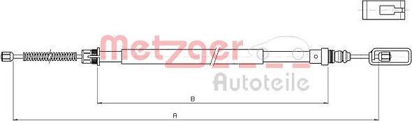 Metzger 10.4719 - Trose, Stāvbremžu sistēma autodraugiem.lv