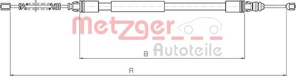 Metzger 10.4712 - Trose, Stāvbremžu sistēma autodraugiem.lv