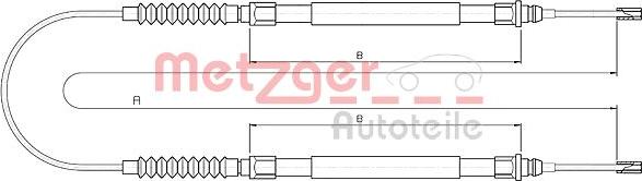 Metzger 10.4724 - Trose, Stāvbremžu sistēma autodraugiem.lv