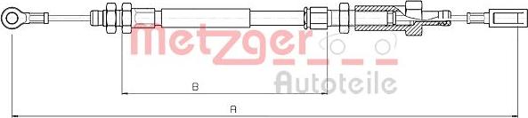 Metzger 10.4723 - Trose, Stāvbremžu sistēma autodraugiem.lv