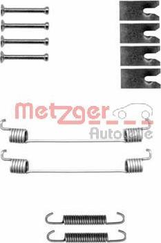 Metzger 105-0827 - Piederumu komplekts, Bremžu loki autodraugiem.lv