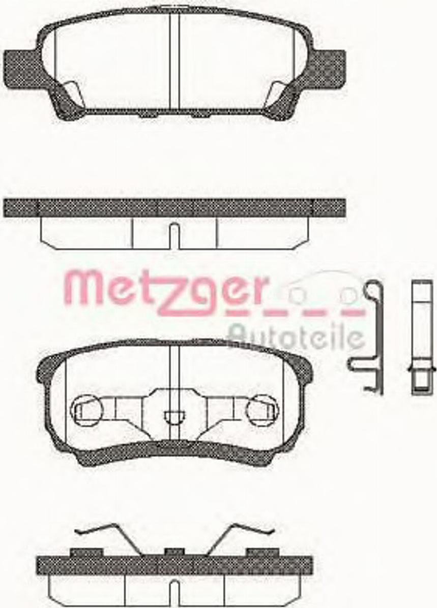Metzger 105102 - Bremžu uzliku kompl., Disku bremzes autodraugiem.lv