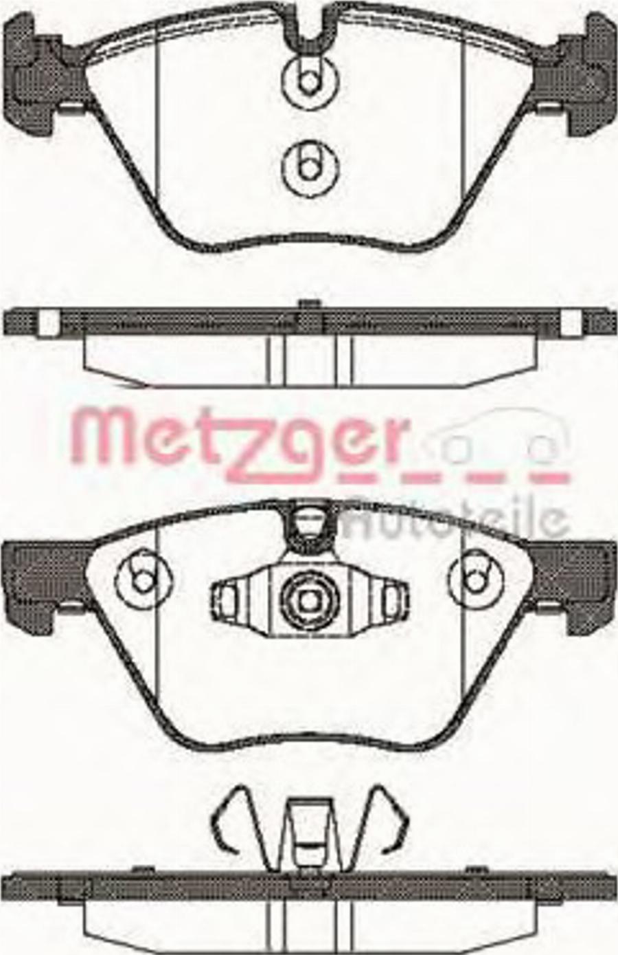 Metzger 105210 - Bremžu uzliku kompl., Disku bremzes autodraugiem.lv