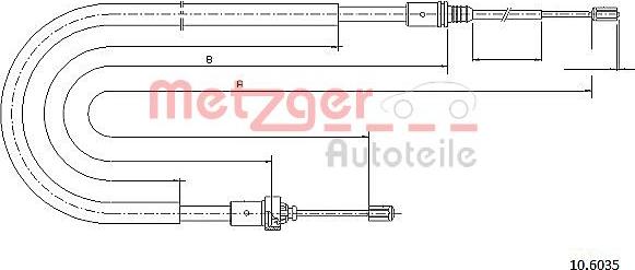 Metzger 10.6035 - Trose, Stāvbremžu sistēma autodraugiem.lv