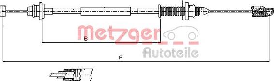 Metzger 10.0390 - Akseleratora trose autodraugiem.lv