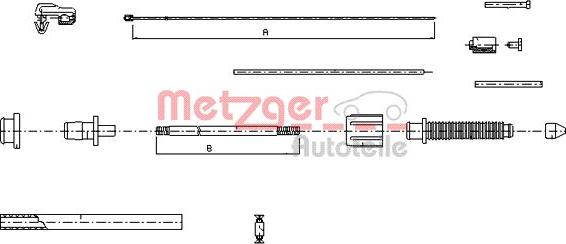 Metzger 10.0382 - Akseleratora trose autodraugiem.lv